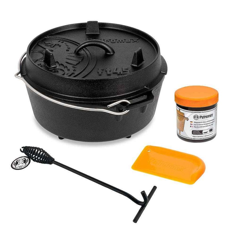 Petromax Fire Pot Ft4.5 Starter Set - Juego De Horno Holandes De 4 Litros | Horno Holandes/Ollas De Fuego