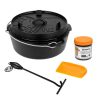 Petromax Fire Pot Ft6-T Starter Set - Juego De Horno Holandes De 6 Litros | Horno Holandes/Ollas De Fuego