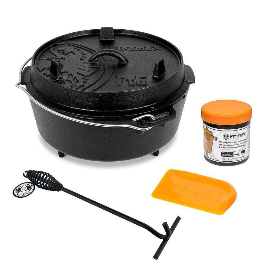 Petromax Fire Pot Ft6 Starter Set - Juego De Horno Holandes De 6 Litros | Horno Holandes/Ollas De Fuego