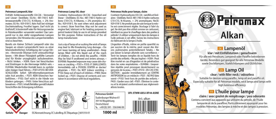 Petromax Alkan Botella 1 Litro | Hk500